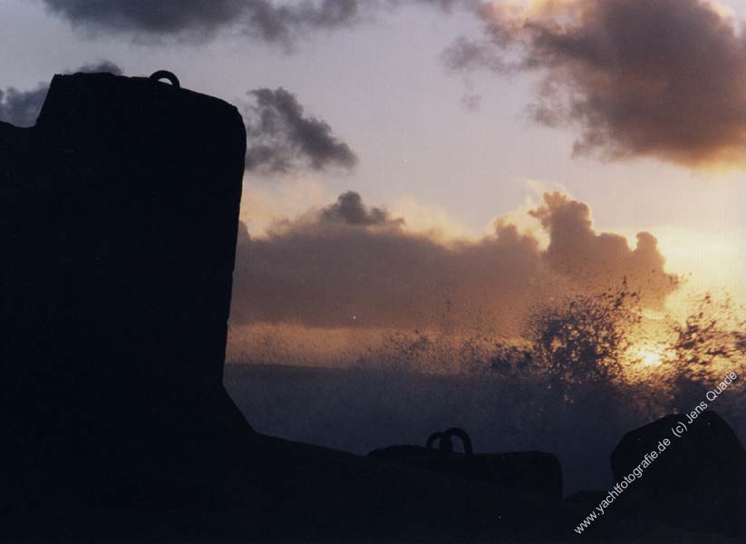 Thyboroen Sonnenaufgang an der Mole